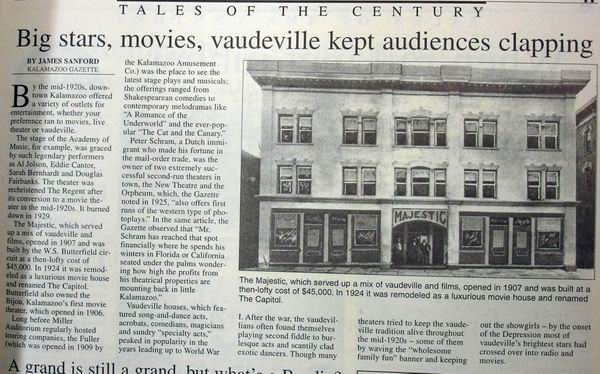 Capitol Theatre - From The Newspaper From Ron Gross (newer photo)